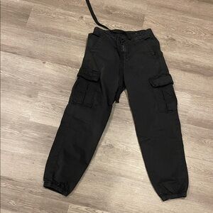 American Eagle Outfitters Black Cargo Joggers